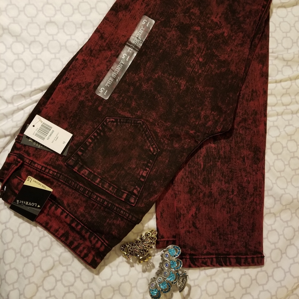 Love Sick Skinny Jean's from Hot Topic